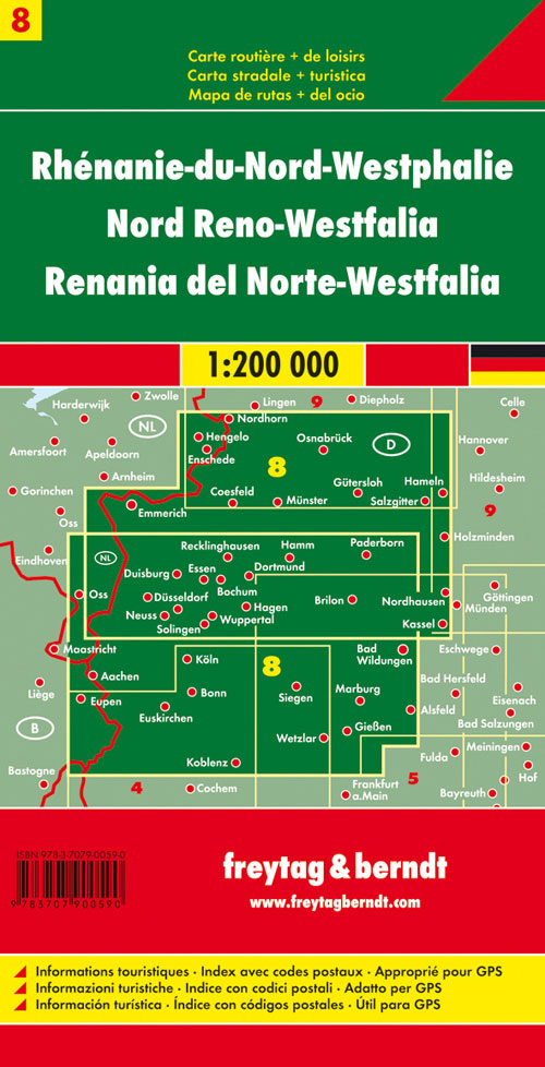 Renania Del Norte Westfalia 1 200 000 Mapas De Carreteras