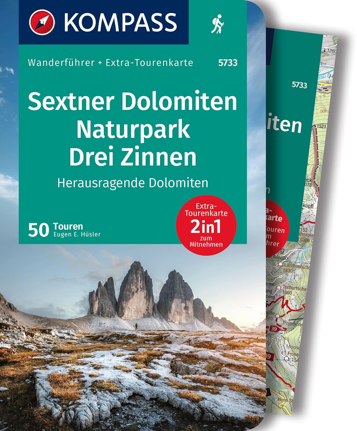 Sextner Dolomiten Naturpark Drei Zinnen Mapas Excursionistas Y