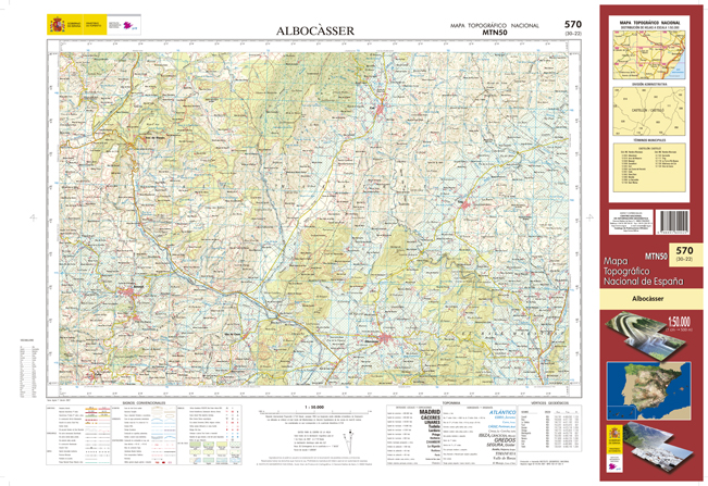 570 Albocásser 1 50 000 Mapas excursionistas y topográficos