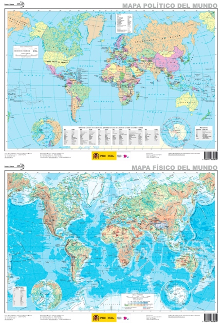Mapa Planisferio Politicoplanisferio Fisico Ma Comprar Mapas Images The Best Porn Website