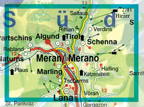 WKS 511 Meran Und Umgebung 1:25.000 - Mapas excursionistas y